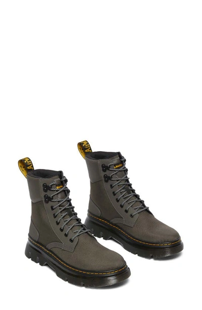 Tarik Alpha Industries Leather & Nylon Utility Boots in Black