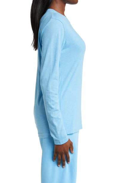 Aviator Nation Rainbow Embroidered Long Sleeve T-shirt In Sky