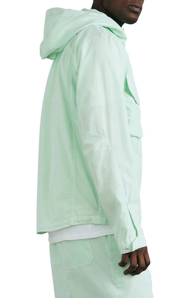Shop Rag & Bone Military Tactic Cotton Hooded Jacket In Ltgrn