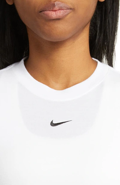 Shop Nike Sportswear Essential Slim Crop Top In White