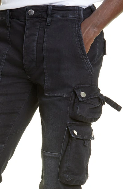 Shop Amiri Tactical Cargo Skinny Jeans In Aged Black
