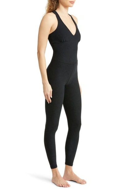 Beyond Yoga Spacedye Uplift Maternity Jumpsuit In Darkest Night