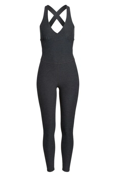 Beyond Yoga Spacedye Uplift Maternity Jumpsuit In Darkest Night