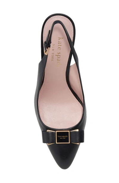 Shop Kate Spade Bowdie Slingback Pump In Black