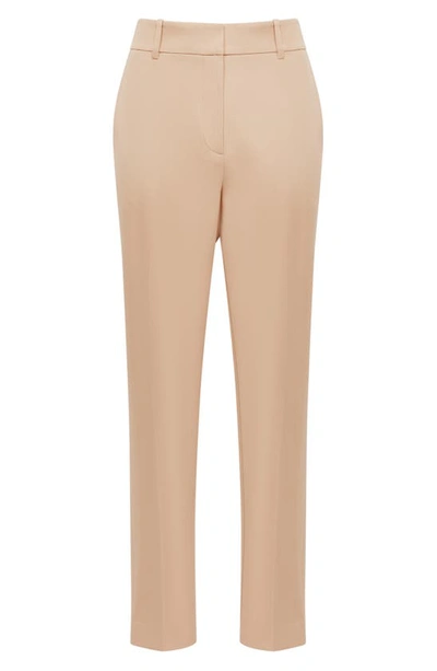 Shop Reiss Ember Tapered Ankle Trousers In Camel