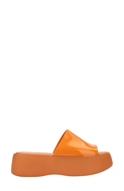 Melissa Becky Water Resistant Platform Sandal In Orange