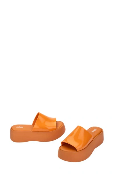 Shop Melissa Becky Water Resistant Platform Sandal In Orange