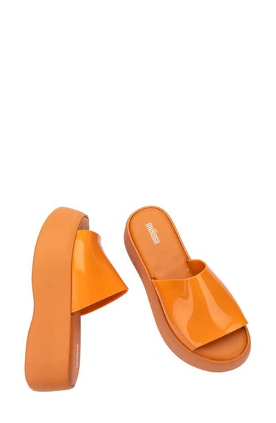 Melissa Becky Water Resistant Platform Sandal In Orange