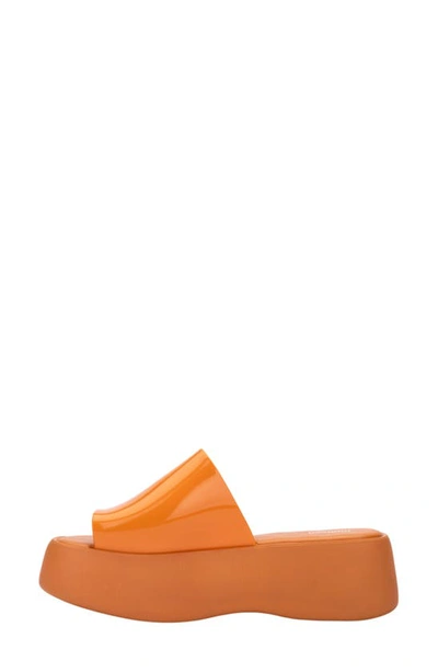 Melissa Becky Water Resistant Platform Sandal In Orange
