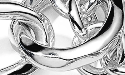 Ippolita Classico Faceted Oval Link Bracelet In Silver