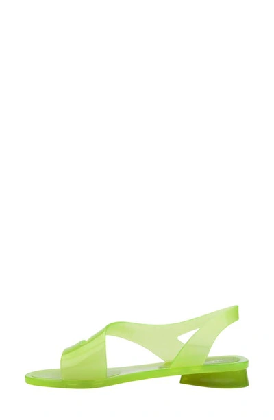 Shop Melissa The Real Jelly Sandal In Green