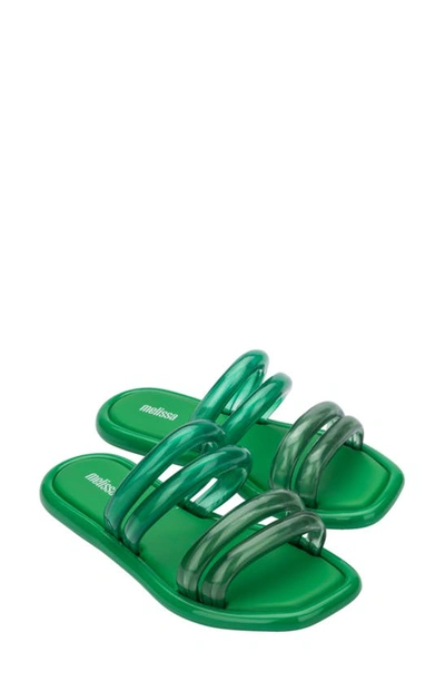 Shop Melissa Airbubble Slide Sandal In Green