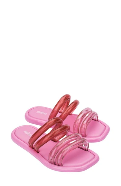 Shop Melissa Airbubble Slide Sandal In Pink