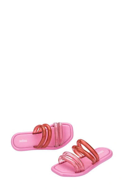 Shop Melissa Airbubble Slide Sandal In Pink