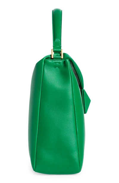 Shop Valentino One Stud Leather Hobo Bag In 7pa Gea Green