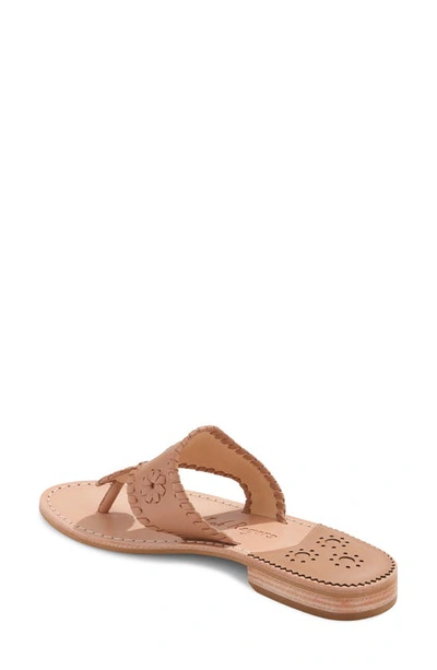 Shop Jack Rogers Jacks Flip Flop In Caf Au Lait/ Caf Au Lait