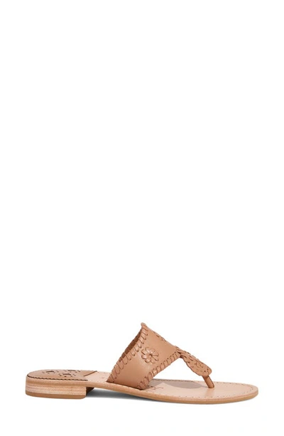 Jack Rogers Jacks Flip Flop In Caf Au Lait/ Caf Au Lait