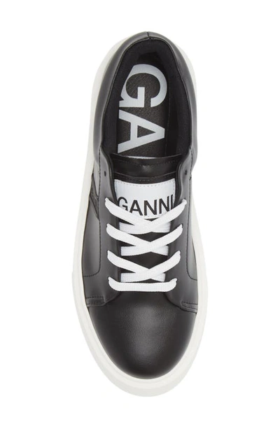 Shop Ganni Platform Sneaker In Black