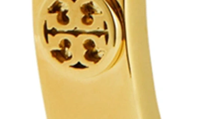 Tory Burch Miller Hoop Earrings In Tory Gold