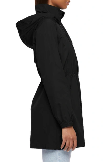 Shop Bernardo Rain Hooded Jacket In Black