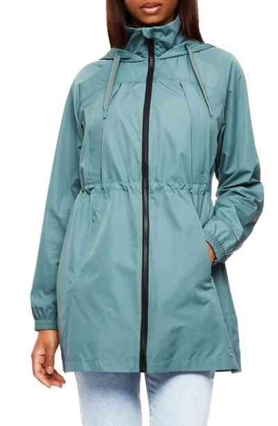 Shop Bernardo Rain Hooded Jacket In Evergreen