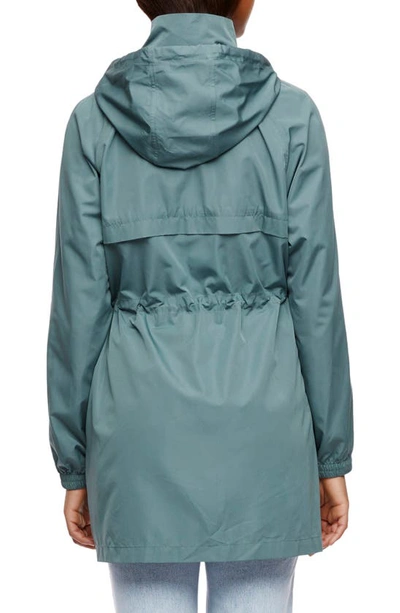 Shop Bernardo Rain Hooded Jacket In Evergreen