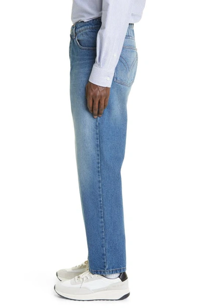 Shop Ami Alexandre Mattiussi Tapered Leg Jeans In Used Blue/ 480