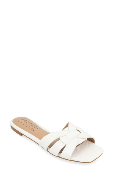 Journee Collection Tru Comfort Arrina Sandal In White