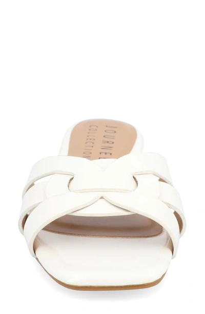 Journee Collection Tru Comfort Arrina Sandal In White