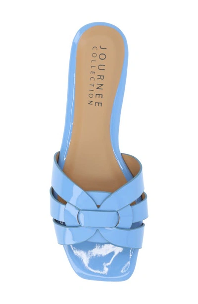 Journee Collection Journee Womens Arrina Wide Width Flat Sandals In Blue