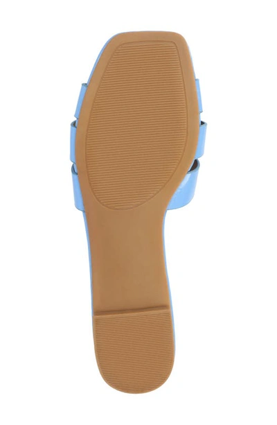 Journee Collection Journee Womens Arrina Wide Width Flat Sandals In Blue