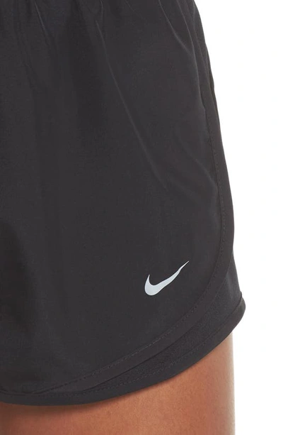 Shop Nike Dri-fit Tempo Running Shorts In Black/ Black/ Black/ Wolf Grey
