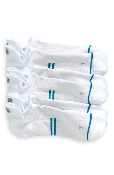 Shop Stance 3-pack Athletic Tab Back Socks In White