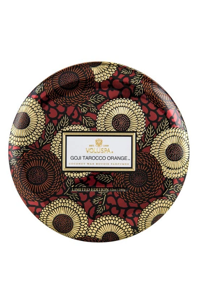 Voluspa Kalahari Watermelon Three-wick Tin Candle In Watermelon