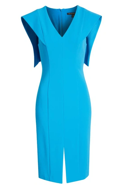 Shop Black Halo Maxon Sheath Dress In Candy Blue