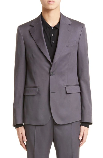 Shop Golden Goose Journey Single Breasted Wool Sport Coat In Grey