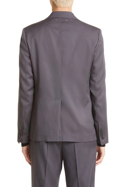 Shop Golden Goose Journey Single Breasted Wool Sport Coat In Grey