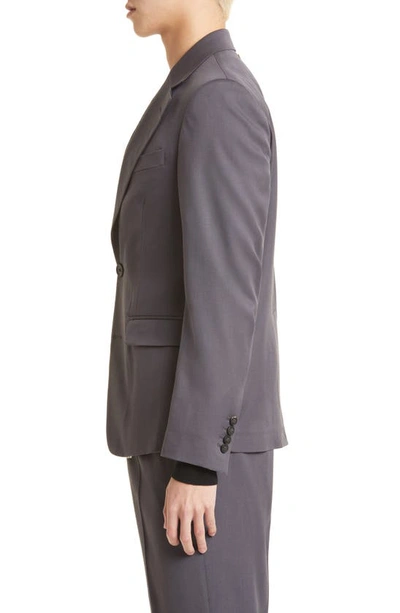 Shop Golden Goose Journey Single Breasted Wool Sport Coat In Grey