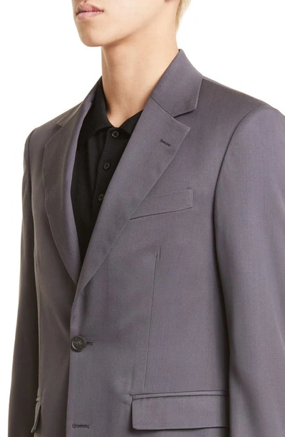 Shop Golden Goose Journey Single Breasted Wool Sport Coat In Grey