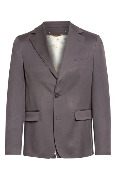 Shop Golden Goose Journey Single Breasted Wool Sport Coat In Grey