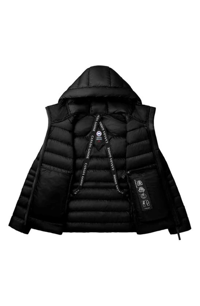 Shop Canada Goose Cypress Packable Hooded 750-fill-power Down Puffer Jacket In Black - Noir