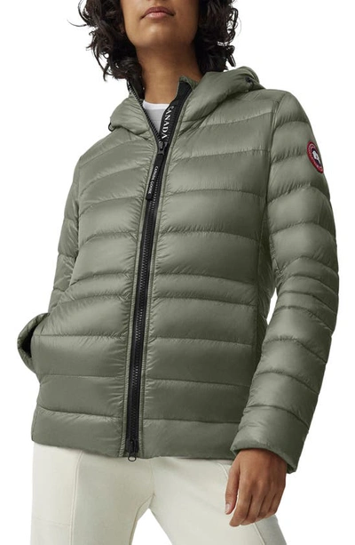 Shop Canada Goose Cypress Packable Hooded 750-fill-power Down Puffer Jacket In Sagebrush-armoise
