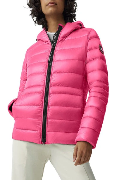 Shop Canada Goose Cypress Packable Hooded 750-fill-power Down Puffer Jacket In Summit Pink - Rose Sommet