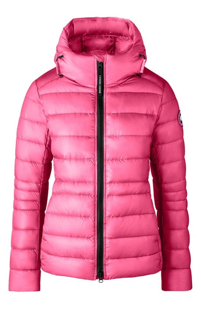 Shop Canada Goose Cypress Packable Hooded 750-fill-power Down Puffer Jacket In Summit Pink - Rose Sommet