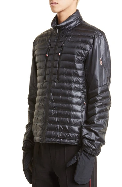 Shop Moncler Althaus Mixed Quilting Down Jacket In Black