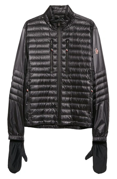 Shop Moncler Althaus Mixed Quilting Down Jacket In Black