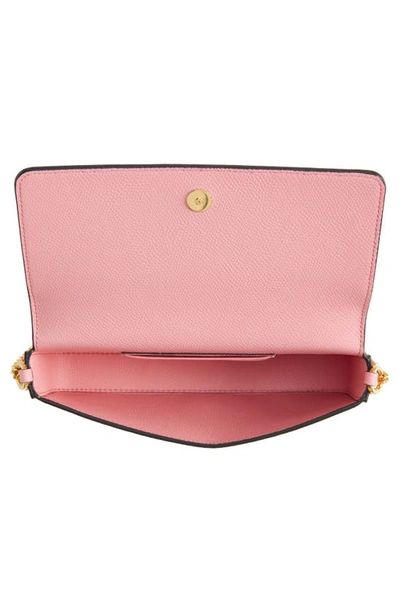 Shop Valentino Vlogo Leather Crossbody Pouch Bag In A76 Candy Rose