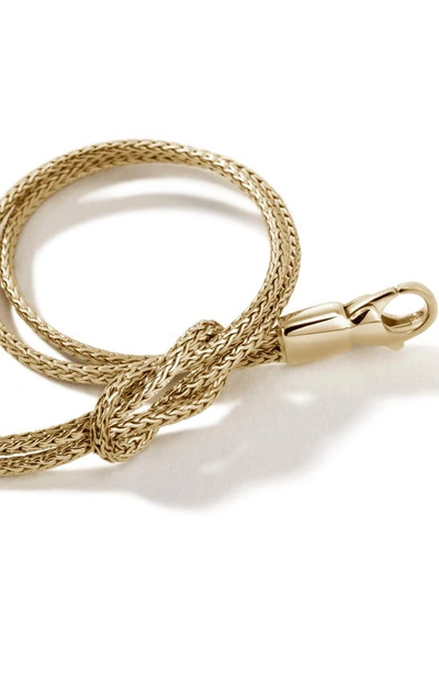 Shop John Hardy Classic Chain Knot Layered Rope Bracelet In Gold
