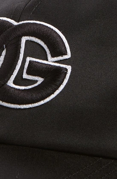 Shop Dolce & Gabbana Dg Logo Baseball Cap With Ears In Black