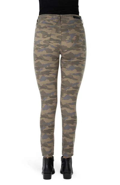 Shop Articles Of Society Heather Camo High Waist Skinny Jeans In Eagle River
